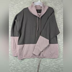 Athleta Sweatshirt Womens Medium Hermosa Mock Neck Pullover Stretch Performance